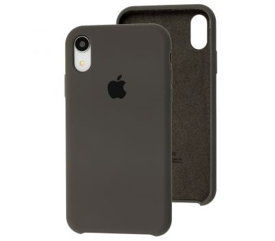 Чохол silicone case для iPhone Xr light olive