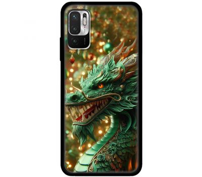 Чохол для Xiaomi Redmi Note 10 5G / Poco M3 Pro MixCase Новий рік green Dragon