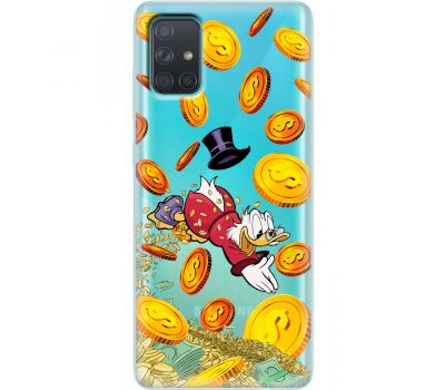 Чохол для Samsung Galaxy A71 (A715) MixCase гроші скрудж макдак у золоті