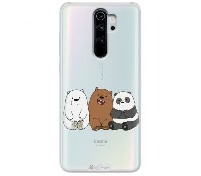 Чохол для Xiaomi Redmi Note 8 Pro MixCase мультики три ведмедика