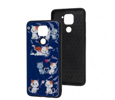 Чохол для Xiaomi Redmi Note 9 Wave Majesty kitty in love / midnight blue