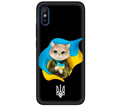 Чохол для Xiaomi Redmi 9A MixCase патріотичні котик зелені очі