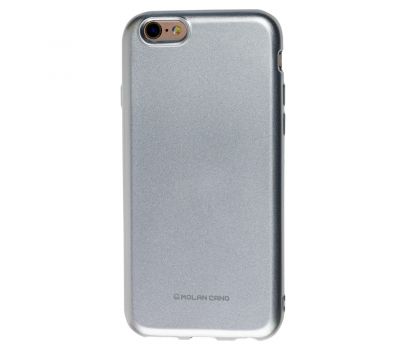 Чохол Molan Cano Jelly для iPhone 6 з блискіткою сріблястий
