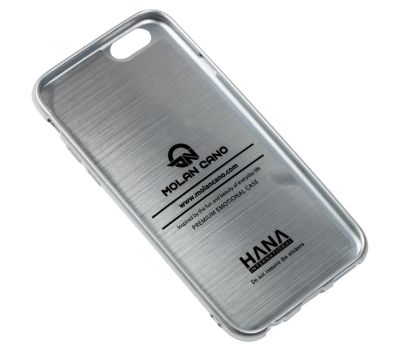 Чохол Molan Cano Jelly для iPhone 6 з блискіткою сріблястий 3385061