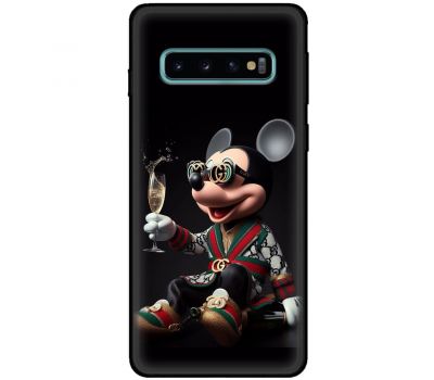 Чохол для Samsung Galaxy S10 (G973) MixCase Новий рік гламурний Міккі