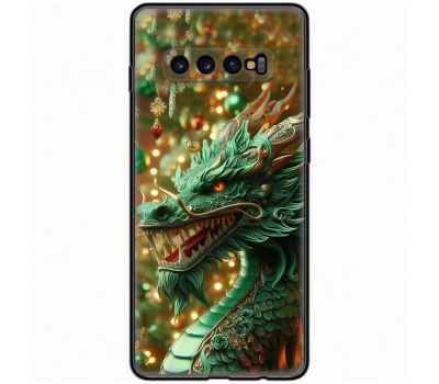 Чохол для Samsung Galaxy S10+ (G975) MixCase Новий рік green Dragon