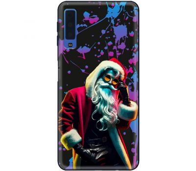 Чохол для Samsung Galaxy A7 2018 (A750) MixCase Новий рік гламурний Святий Миколай