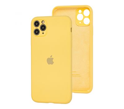 Чохол для iPhone 11 Pro Silicone Slim Full camera жовтий