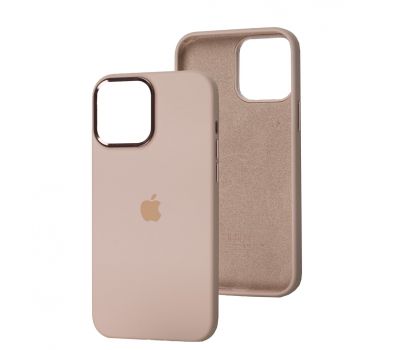 Чохол для iPhone 13 Pro Max Silicone case pink sand