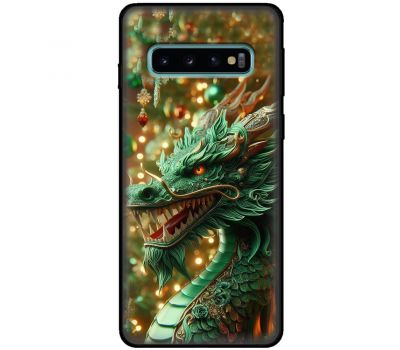 Чохол для Samsung Galaxy S10 (G973) MixCase Новий рік green Dragon