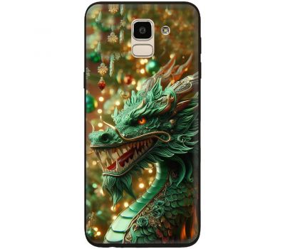 Чохол для Samsung Galaxy J6 2018 (J600) MixCase Новий рік green Dragon