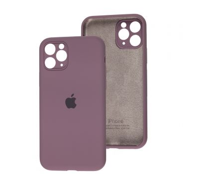 Чохол для iPhone 11 Pro Silicone Slim Full camera black currant