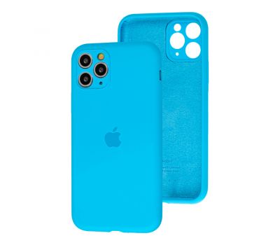 Чохол для iPhone 11 Pro Silicone Slim Full camera light blue
