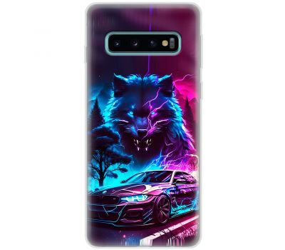 Чохол для Samsung Galaxy S10+ (G975) MixCase машини неонова bmw