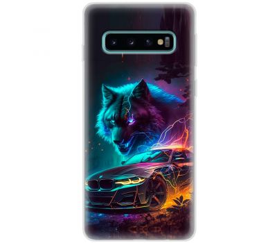 Чохол для Samsung Galaxy S10+ (G975) MixCase машини bmw вовк