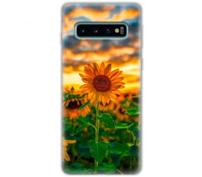 Чохол для Samsung Galaxy S10+ (G975) MixCase осінь поле соняшників