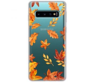 Чохол для Samsung Galaxy S10+ (G975) MixCase осінь осінні листочки