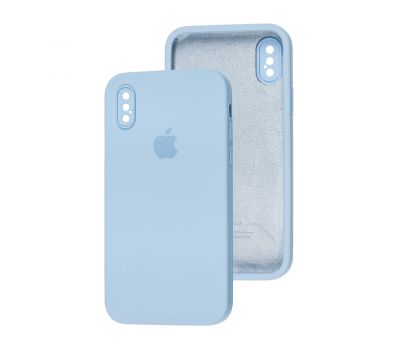Чохол для iPhone X / Xs Square Full camera mist blue