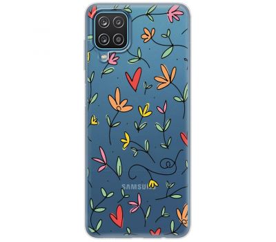 Чохол для Samsung Galaxy M53 (M536) Mixcase квіти квіточки - листочки