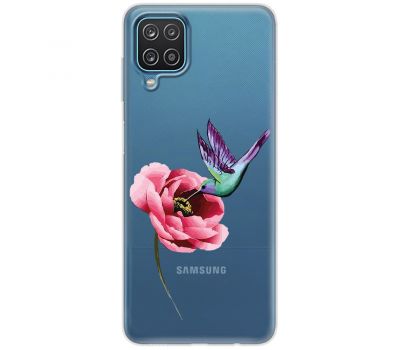 Чохол для Samsung Galaxy M53 (M536) Mixcase квіти колібрі в півоні