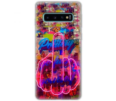 Чохол для Samsung Galaxy S10 (G973) MixCase графіті pink hand