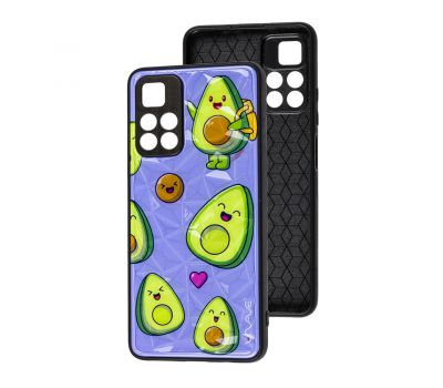 Чохол для Xiaomi Poco M4 Pro 5G / Note 11S 5G Wave Majesty avocado / light purple