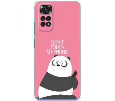 Чохол для Xiaomi Redmi Note 11 / 11s MixCase Dont Touch My Phone Panda