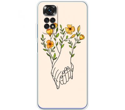 Чохол для Xiaomi Redmi Note 11 / 11s MixCase Flower Hands