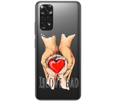 Чохол для Xiaomi Redmi Note 11 / 11s MixCase День батька I Love Dad