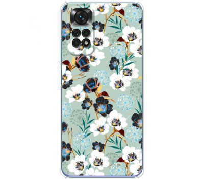 Чохол для Xiaomi Redmi Note 11 / 11s MixCase Flower white