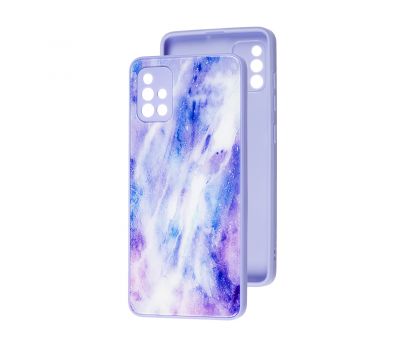 Чохол для Samsung Galaxy A71 (A715) Marble Clouds purple