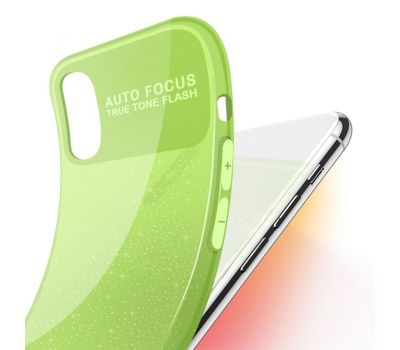 Чохол для iPhone X / Xs X-Level Rainbow зелений 3392544