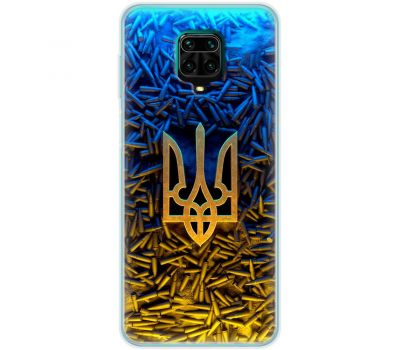 Чохол для Xiaomi Redmi Note 9S / 9 Pro MixCase патріотичні Тризум серед куль