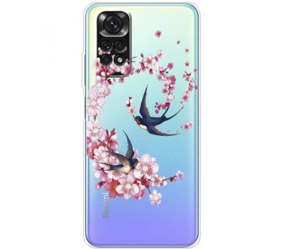 Чохол для Xiaomi Redmi Note 11 / 11s MixCase Swallows and Bloom