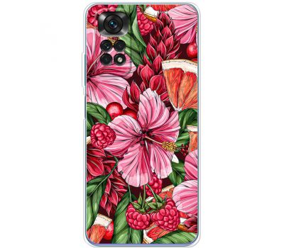 Чохол для Xiaomi Redmi Note 11 / 11s MixCase Tropical Flowers