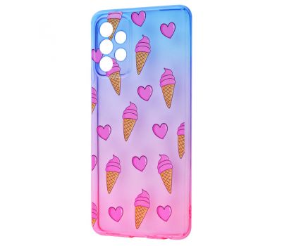 Чохол для Samsung Galaxy A72 Wave Sweet blue / pink / ice-cream 3392918