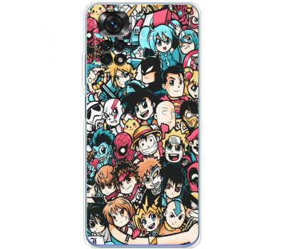 Чохол для Xiaomi Redmi Note 11 / 11s MixCase Anime Stickers