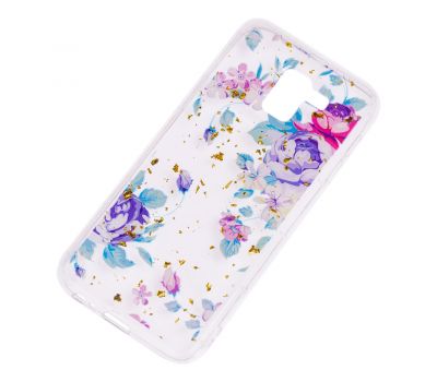 Чохол для Samsung Galaxy J6 2018 (J600) Flowers Confetti "квіти" 3393718