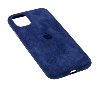 Чохол для iPhone 11 Alcantara 360 темно-синій 3393923