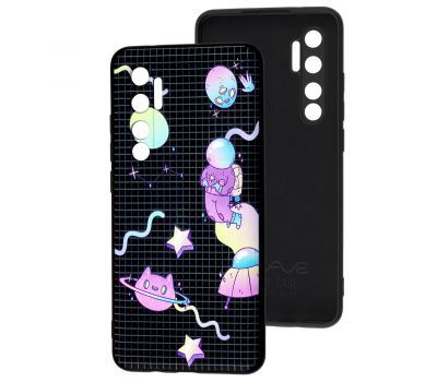 Чохол для Xiaomi Mi Note 10 Lite Wave Fancy purple space / black