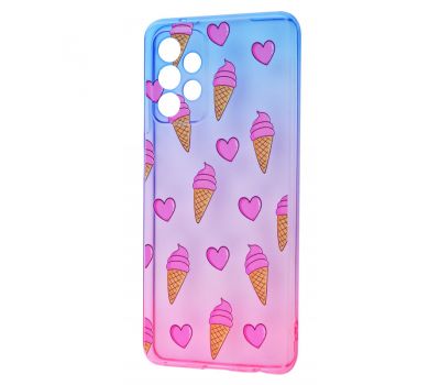 Чохол для Samsung Galaxy A52 Wave Sweet blue / pink / ice-cream 3394628
