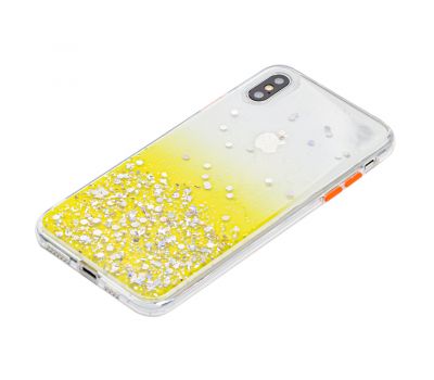 Чохол для iPhone Xs Max Glitter Bling жовтий 3394260