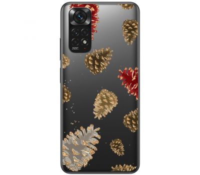 Чохол для Xiaomi Redmi Note 11 / 11s MixCase Новий рік ялинові шишки