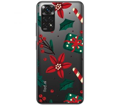 Чохол для Xiaomi Redmi Note 11 / 11s MixCase Новий рік патерн омела