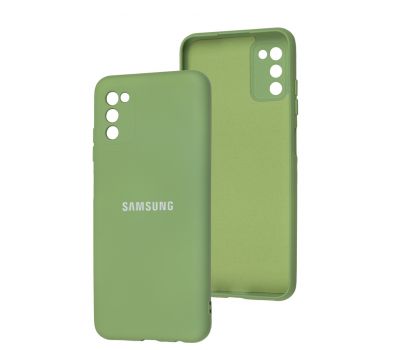 Чохол для Samsung Galaxy A03s (A037) Full camera м'ятний / mint