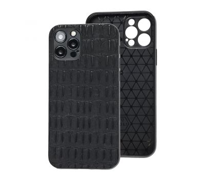 Чохол для iPhone 12 Pro Leather case кроко