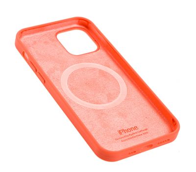 Чохол для iPhone 12 / 12 Pro MagSafe Silicone Full Size pink citrus 3395757