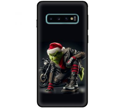 Чохол для Samsung Galaxy S10 (G973) MixCase Новий рік Грінч байкер