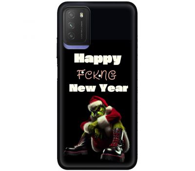 Чохол для Xiaomi Poco M3 MixCase Новий рік Grinch Fckng