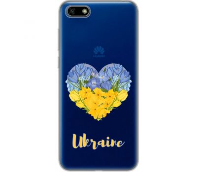 Чохол для Huawei Y5 2018 MixCase патріотичні серце з квітами